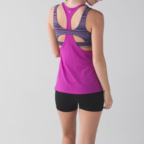 lululemon athletica Tops - Lululemon All Sport Support Tank
Ultra Violet Space Dye Twist Ultra Violet Multi